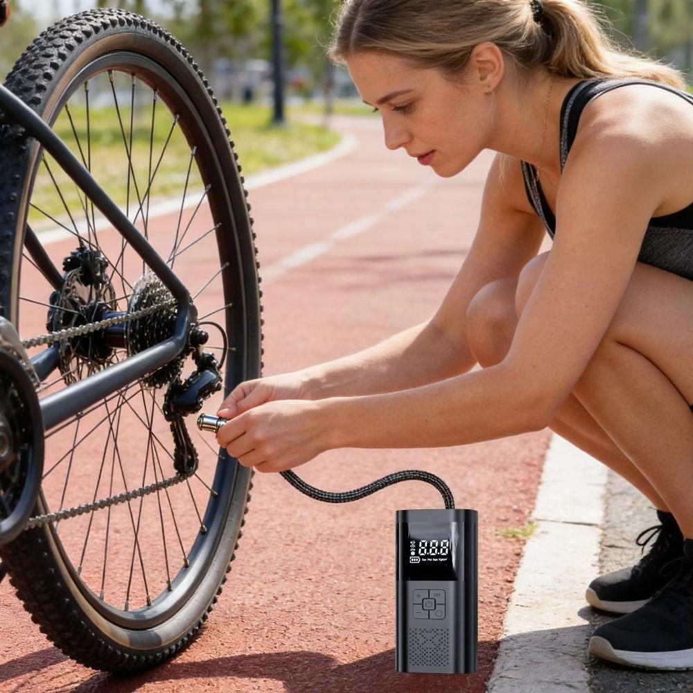 Design fără fir Pompă de aer pentru mașină Manometru Inflator electric pentru anvelope Inflator anvelope Anvelope motocicletă
