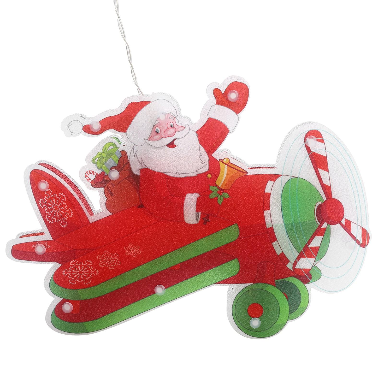 

Різдвяна гірлянда Тепле світло Вбудована лампа з 10 світлодіодами Різдвяні вогні для прикраси вікна з гачком