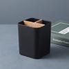 Bamboo Divided Pencil Storage Box Organizer Desktop Storage Simple Flower Vase  Desk Storage