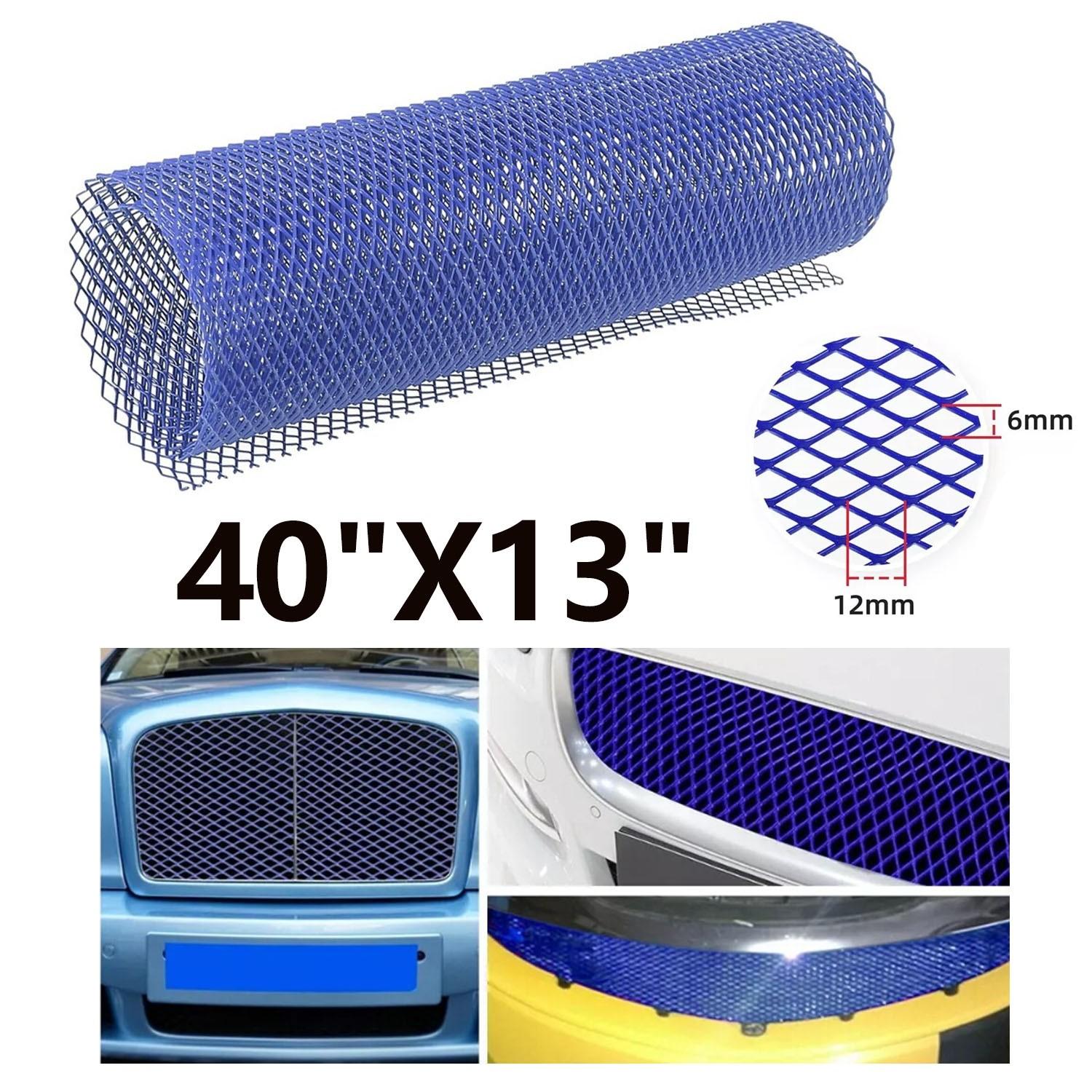 Universal Aluminum Alloy Grill Mesh Front Bumper Hood Vent Net Grille 40 X13  US