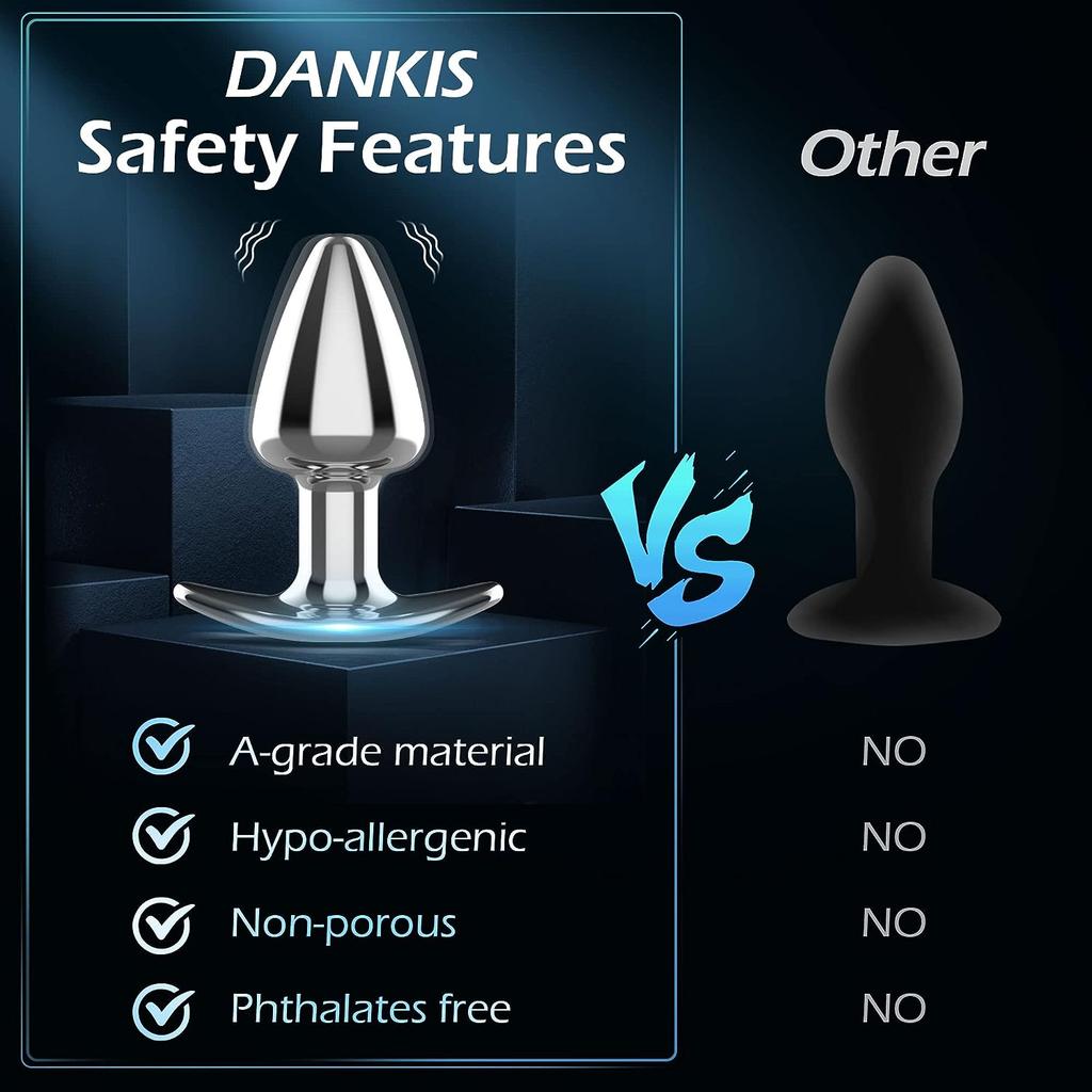 Vibrating Metal Anal Plug Vibrator Sex Toy for Woman Men Prostate Massager APP Control Stainless Steel Dildo Butt Plug