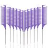 Rat Tail Comb Set - Professional Fine-Tip Comb, Anti-Static Hair Dye Comb & Steel Pin Hairbrush,Suitable for all hair types