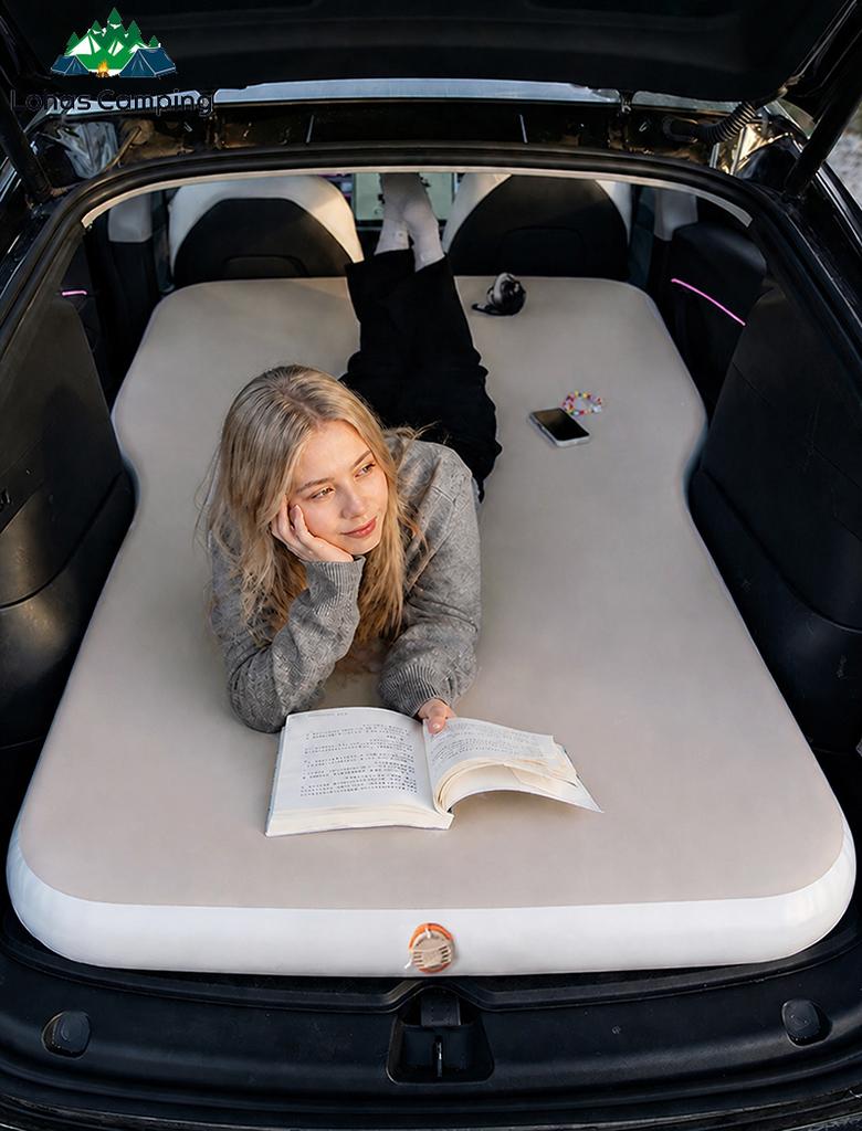 Lohascamping Car Air Inflatable Travel Mattress Bed 10CM Thick Universal for Back Seat Multi Functional Mat Car Travel Bed