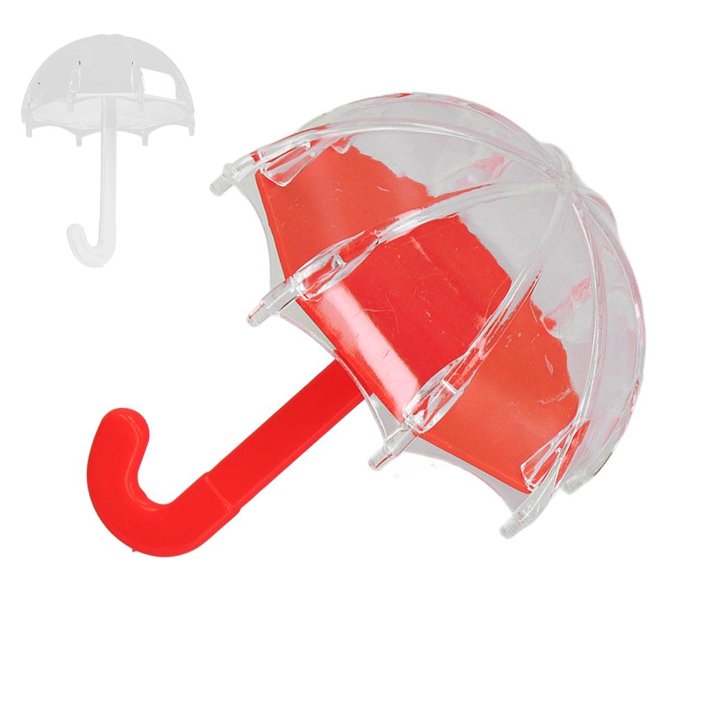 12pcs Umbrella Shaped Candy Box Portable Cute Exquisite Plastic Packaging Gift Box for Birthday Part