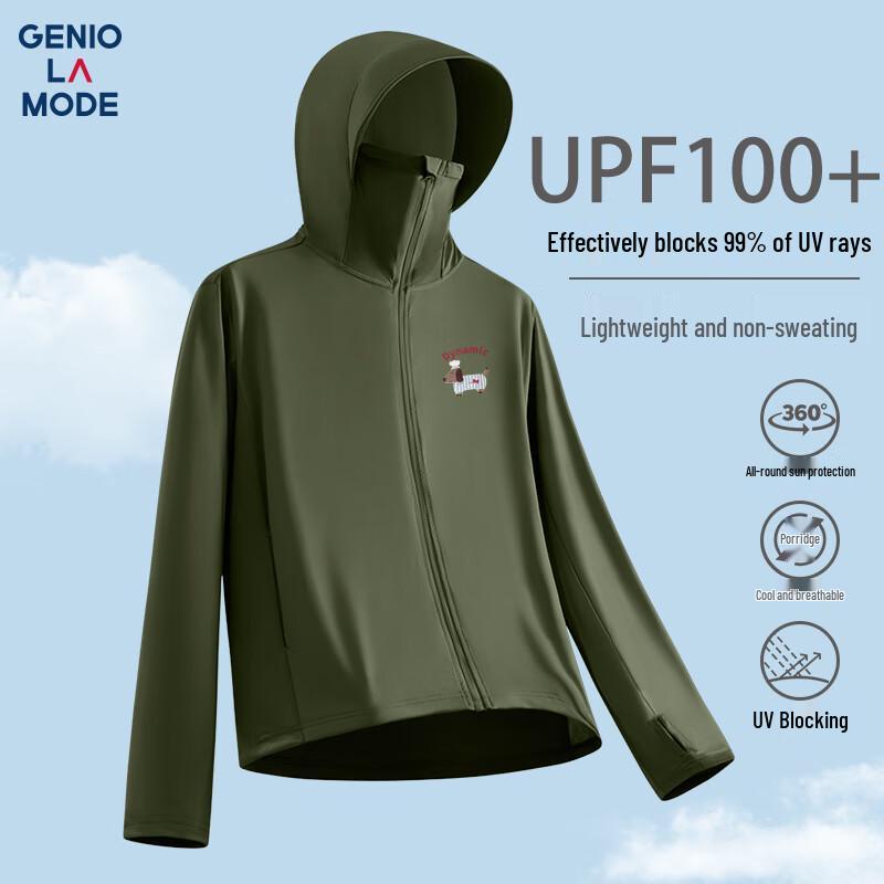 

GENIOLAMODE Men s UPF100+ Lightweight Sun Protection Hoodie M