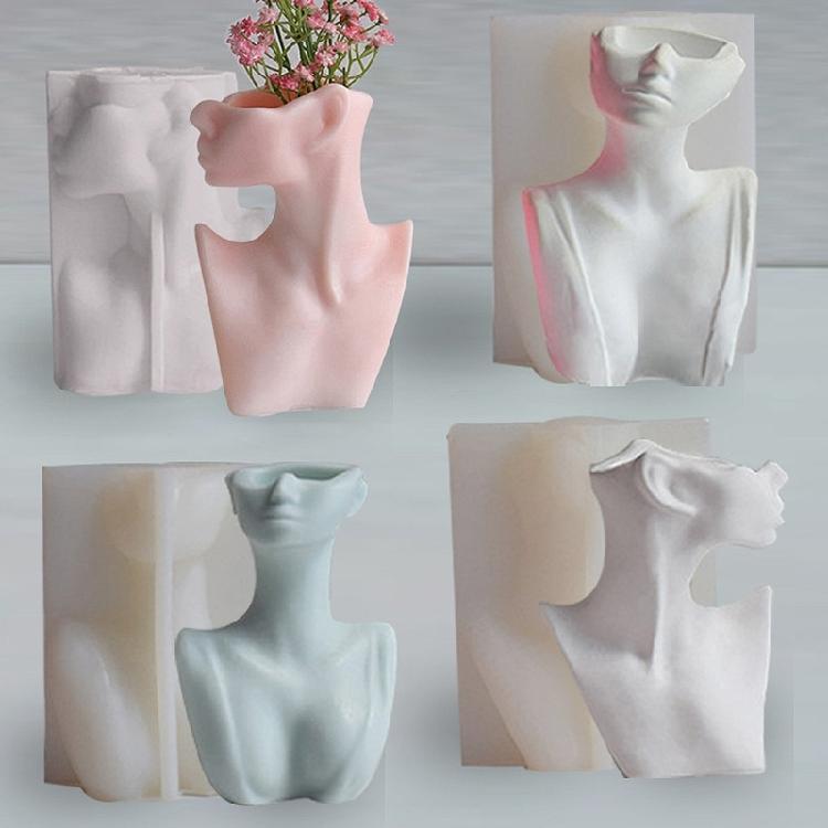 Baking Mould Supplies 3D Flower Pot Silicone Mold Making Cupcake Chocolate Bake