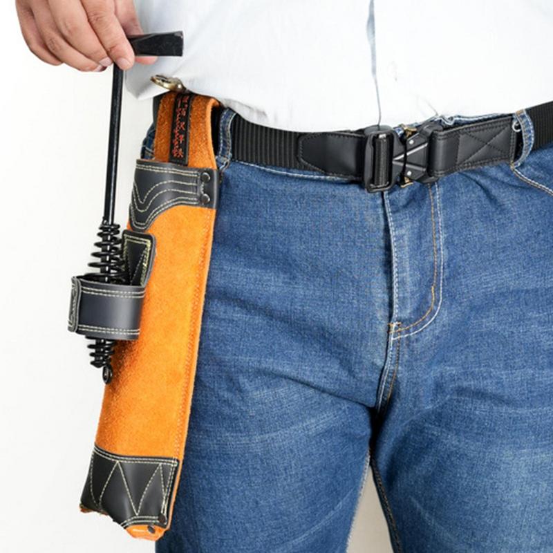 Welding Rod Holder Welding Rod Storage Tube Cowhide Electrode Holder Welding Rod Pouch Welding Rod Waist Bag For Women Men