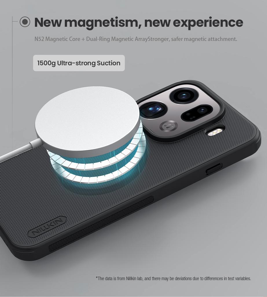 Nillkin For OPPO Find X9 Pro 5G Case Magsafe Magnetic Frosted Shield 360 PC TPU Bumper full Protection Back Cover