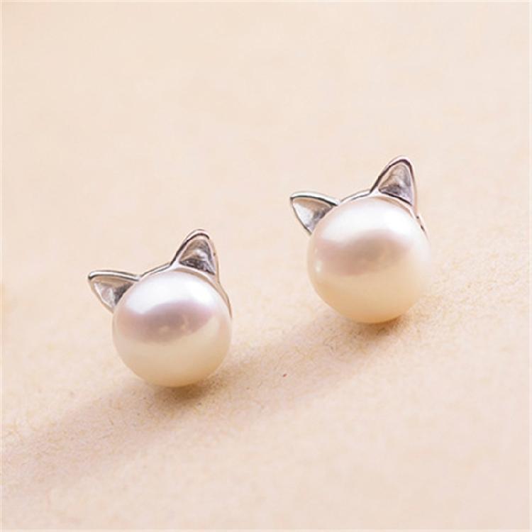 Sophisticated Cat Ear Studs Stylish Cat Earring Jewelry for Fashions Enthusiasts