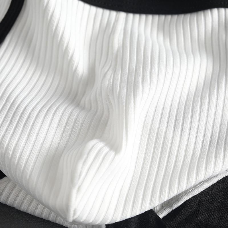 Men's Sexy Low Waist Triangle Briefs with Hip Lifting Design, High Elastic Polyester-Cotton Blend, Large Pouch