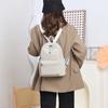 Women's Nylon Backpack Lightweight Solid Color Student Schoolbag