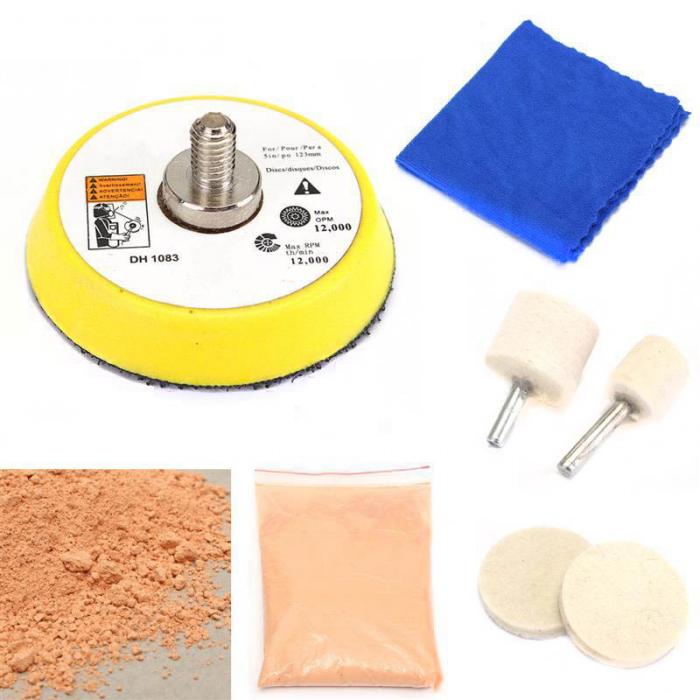 Car Glass Polishing Kit Windscreen Window Scratches Remover Auto Glass Polishing Kit Repair Tool