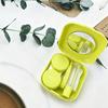 1PC Contact Lens Box Holder Portable Small Lovely Travel Solid Colour Eye Contact Lenses Case Container Soak Storage Case Kit