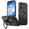 For iPhone 17 Case Compatible with MagSafe Military Protection PC+TPU Kickstand Phone Cover