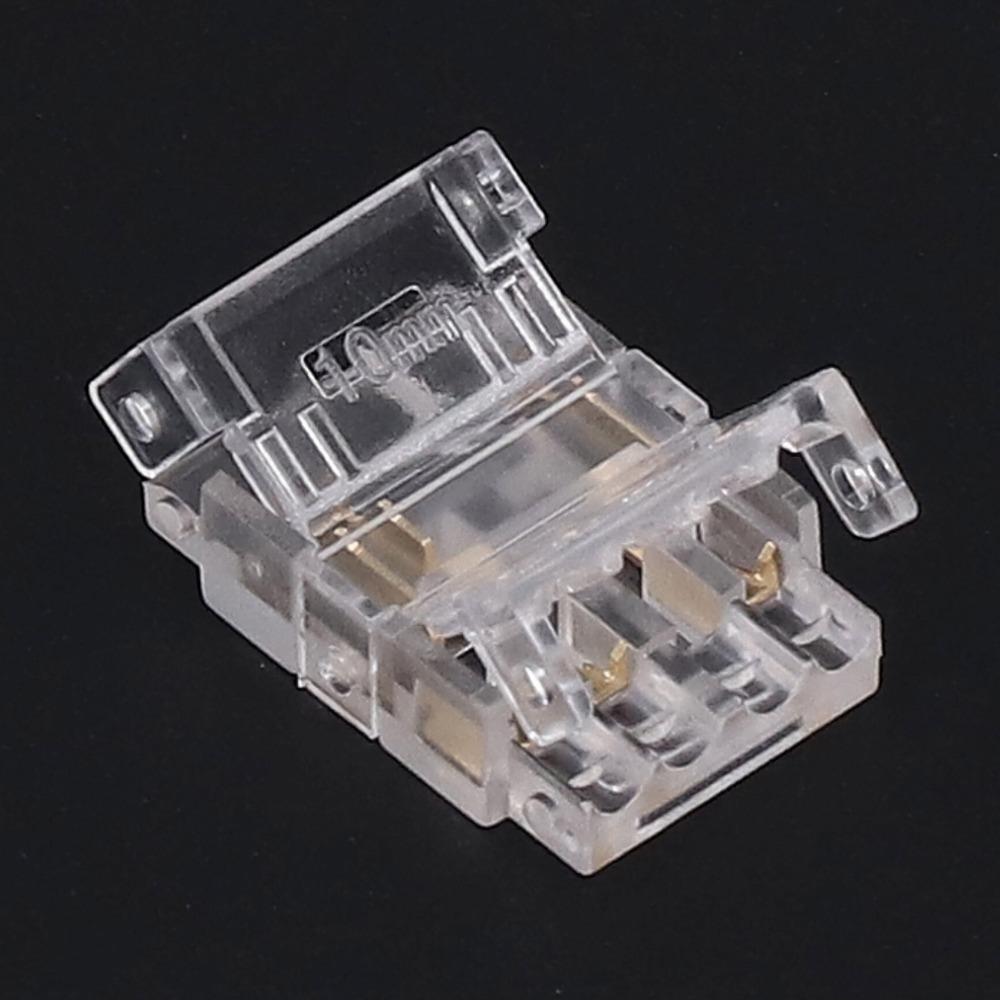 10pcs Transparent LED Strip Connectors 10mm Solderless LED Connectors  Home Use