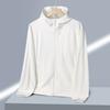 1011 new summer cool ice silk sunscreen clothing women's hooded UV protection sunscreen clothing men's upf10 + skin clothing