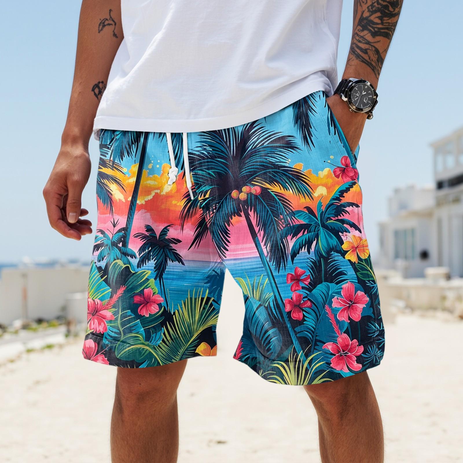 

Чоловічі літні великі повсякденні спортивні штани пляжні шорти XXXL