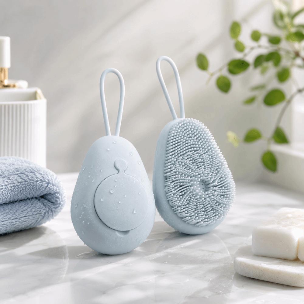Silicone Body Wash Brush Body Scrubber Bath Shower Bathroom Tools Massage Brush  Shower