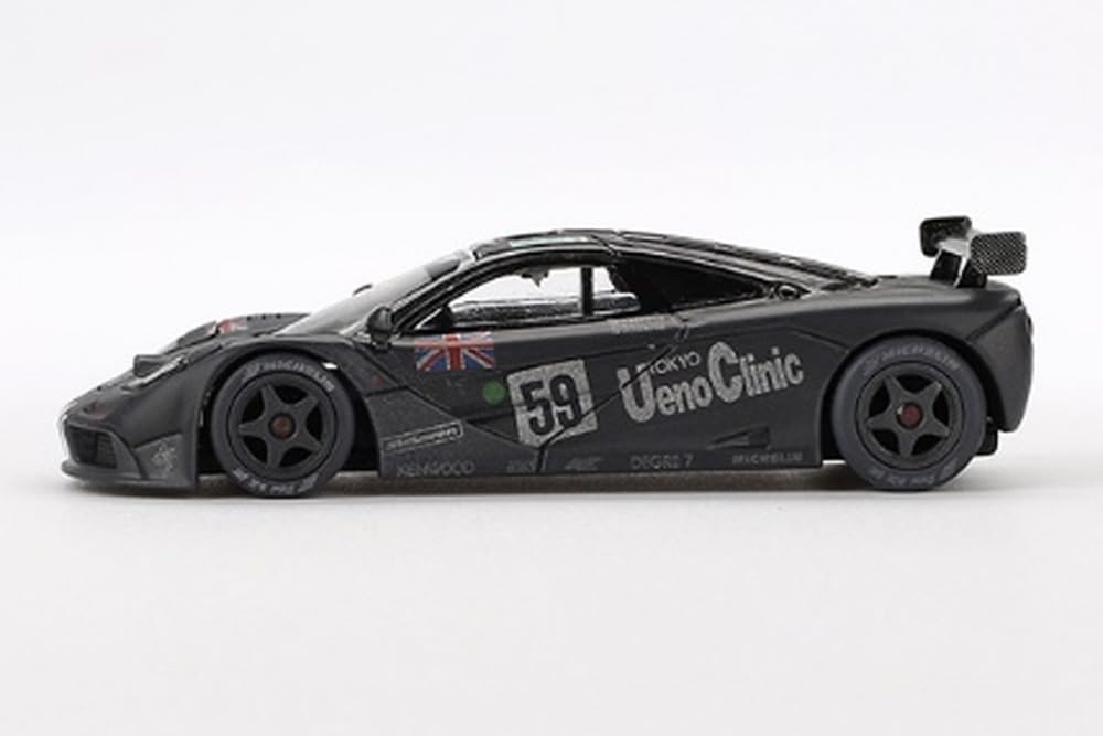 MINI GT Scale McLaren F1 GTR Le Mans 24 Hours 1995 Winning Car Weathered Paint Finished Model 1/64 #59 J.J.Lehto/Y.Dalmas/M.Sekiya MGT00870-L