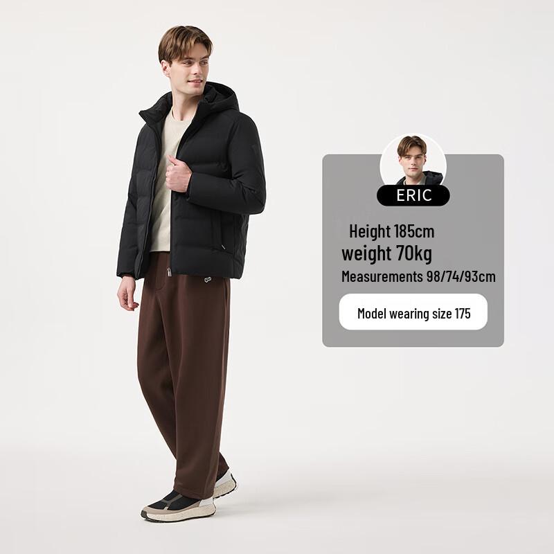 Men's Detachable Hood Down Jacket