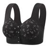 Women's Wireless Push-Up Anti-Sag Vest Bra - Large Size, Comfortable Front-Opening