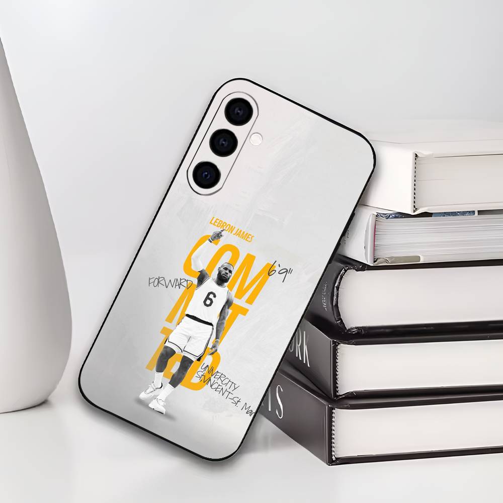Basketball L-Lebron J-James 23 Phone Case Silicone Soft For Samsung Galaxy A73,A72,A71,A70,A53,A52,A51