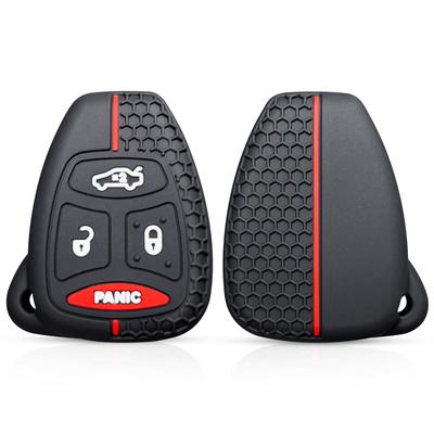 Silicone Cover Key Case for Chrysler Voyager Pacifica 300c PT Cruiser Dodge Caliber Avenger Jeep Grand Cherokee Compass Patriot