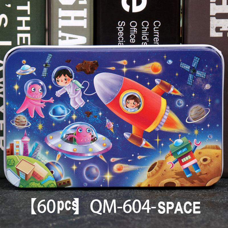 60pcs Wooden Jigsaw Puzzles 3D Cartoon Mermaid/Snow White/Cinderella/Princess/Helicopter/Hot Air Balloon Puzzles for Baby  Kids