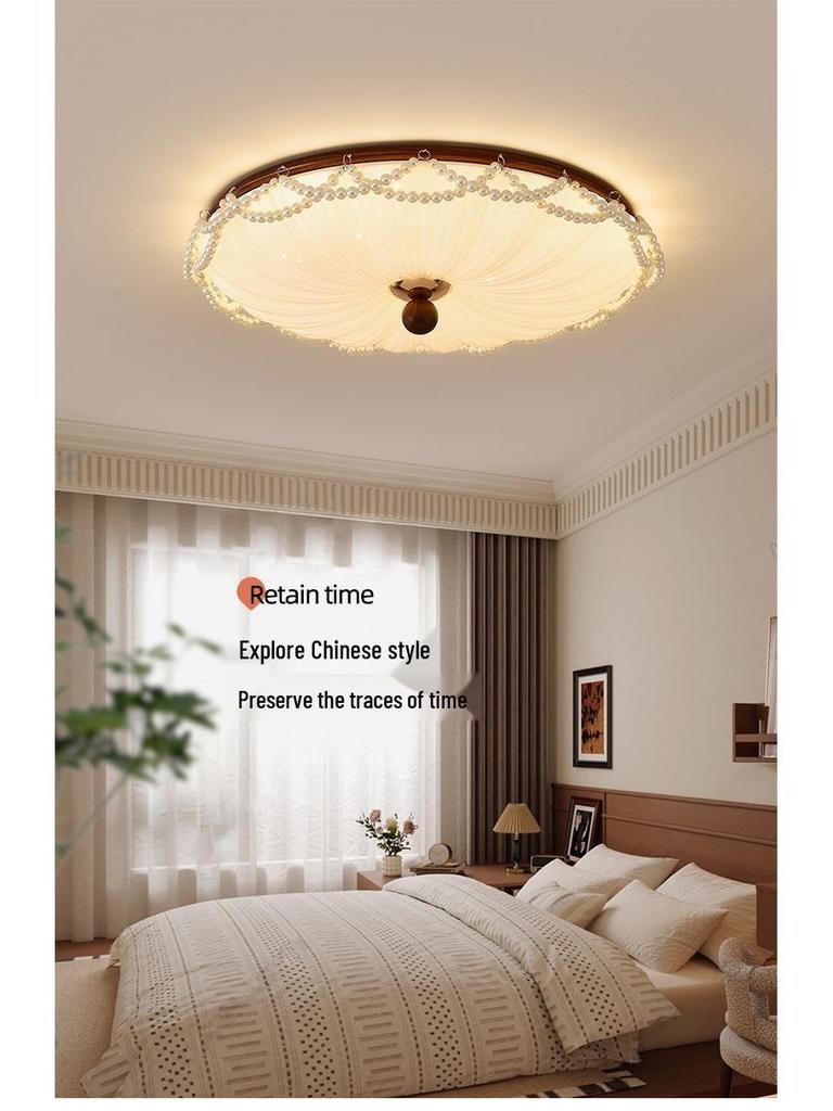 French Mid-Century Pearl Ceiling Light for Bedroom, Dining Room, or Study