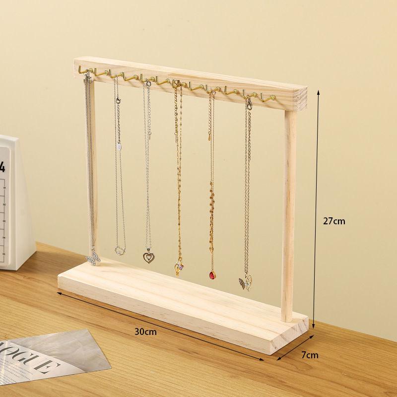 

Wooden DIY Necklace & Bracelet Display Stand - Fashionable Jewelry Holder