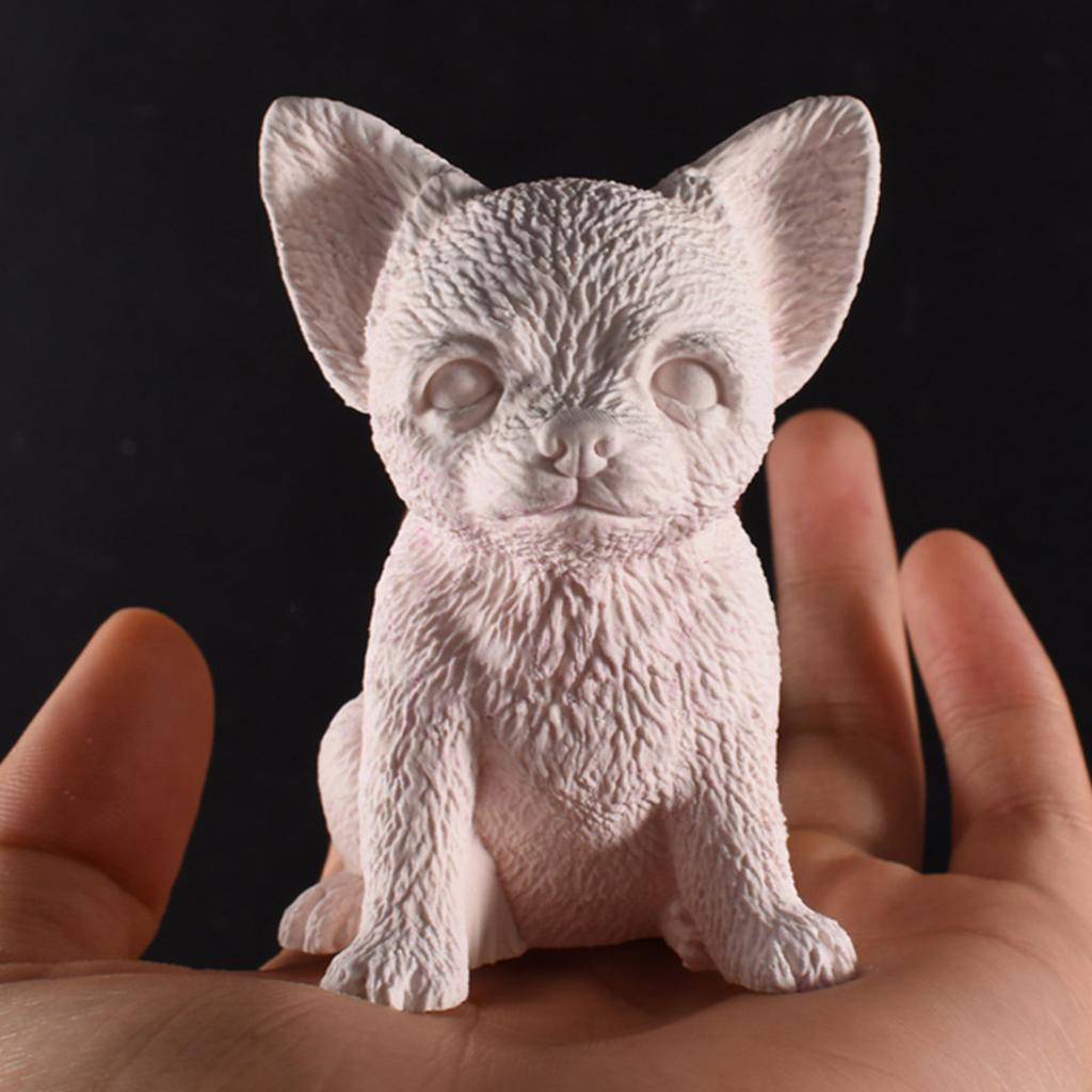 Silicone Candle Moulds Soap Molds French Bulldog Shape Wax Mould Hand-Making Mold Hand-Making Accessories for Wax Craft