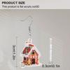 2D Flat Candy House Dangle Earrings, Lightweight Acrylic Material, Suitable for Women, Ideal for Party Gifts, Jewelry, and Christmas Gifts.