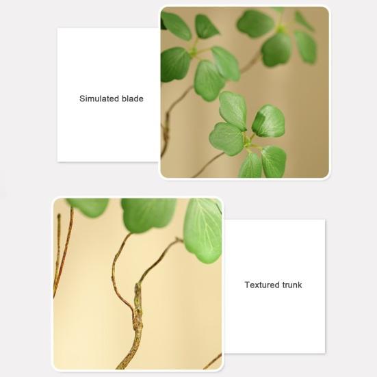 Plante cu frunze artificiale Aspect realist Nu necesită udare Textură clară Întreținere ușoară Simulare Plante verzi