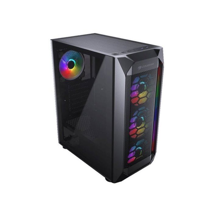 Boîtier ATX Semi-Tour - COUGAR - Noir - Format Midi - Taille ATX - Refroidissement Optimal