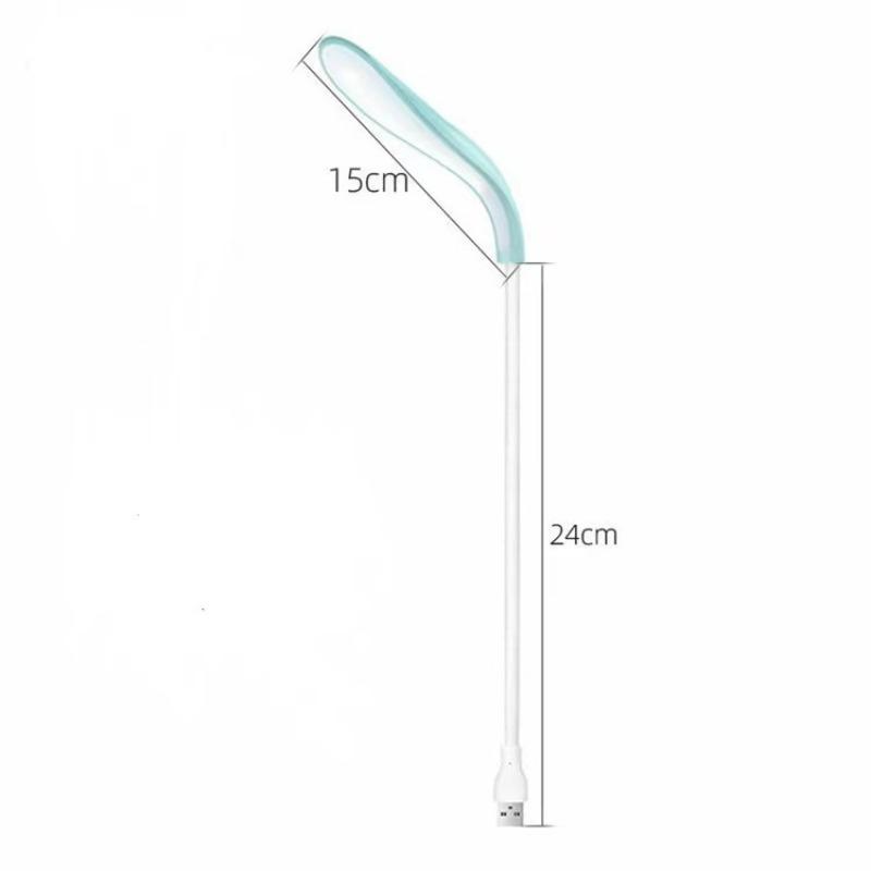Portable USB LED Reading Light Flexible Gooseneck Night Lamp with Touch Sensor for Bedroom Office Study Keyboard Computer Use
