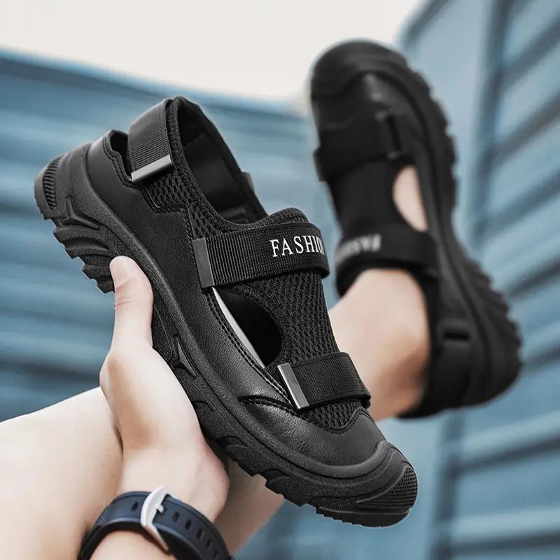 Summer Simple and Comfortable Men's Sandals Fashion All-match Breathable Beach Shoes Outdoor Non-slip Walking Male Casual Shoes