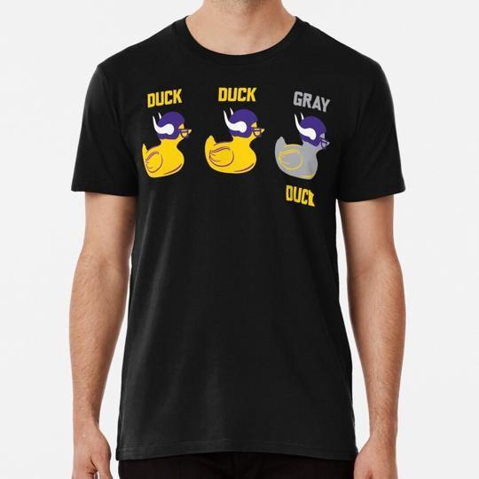 Duck Gray Vikings Celebration Size S to 5XL Made in the USA T-Shirt S