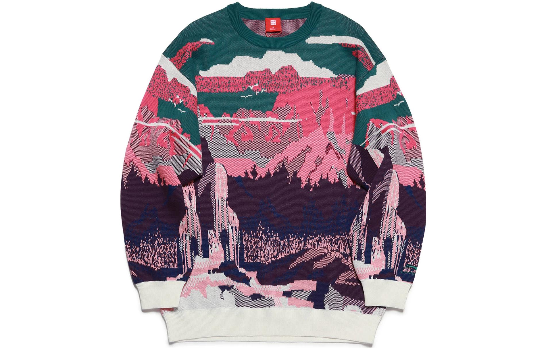 Li Ning Sweaters Men s Multicolor Crew Neck Moderate Other AWDS271-2 L
