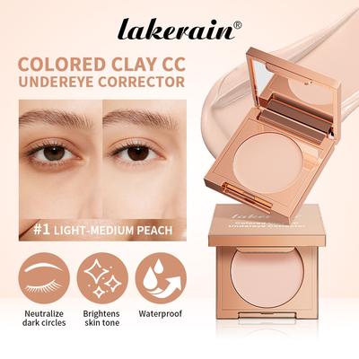 Farbkorrigierender Concealer für die Augenpartie Feine Tonerde-Textur Aufhellend Glättend Haut Wasserfest Spendet Feuchtigkeit Schnelle Abdeckung Dunkle Augenringe