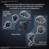 30MM Option Parts Set Armored Core VI Fires of Rubicon Weapon Set 01 (Gray, Clear Blue)