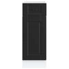 Vidaxl Base Kitchen Cabinet, Porto, Black, Wood-based Material