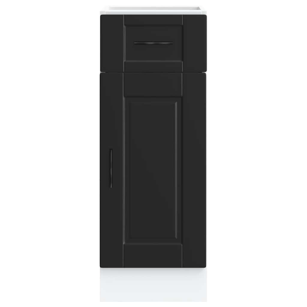 Vidaxl Base Kitchen Cabinet, Porto, Black, Wood-based Material
