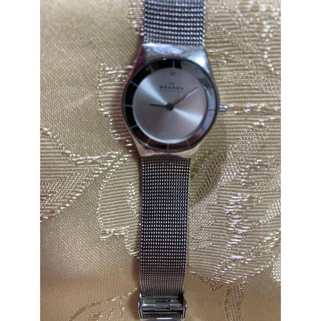 Used SKAGEN Women's Watch Silver Mesh Belt