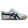 ONITSUKA TIGER Mexico 66 Fleece Comfortable Non-Slip Low-Top Casual Shoes Unisex Sneaker White Red D50XK-0154