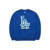 MLB Basic Logo Los Angeles Dodgers Rückseite Großes Logo Langarm Hoodie Unisex Hoodie Blau 3AMTB0121-07BLD