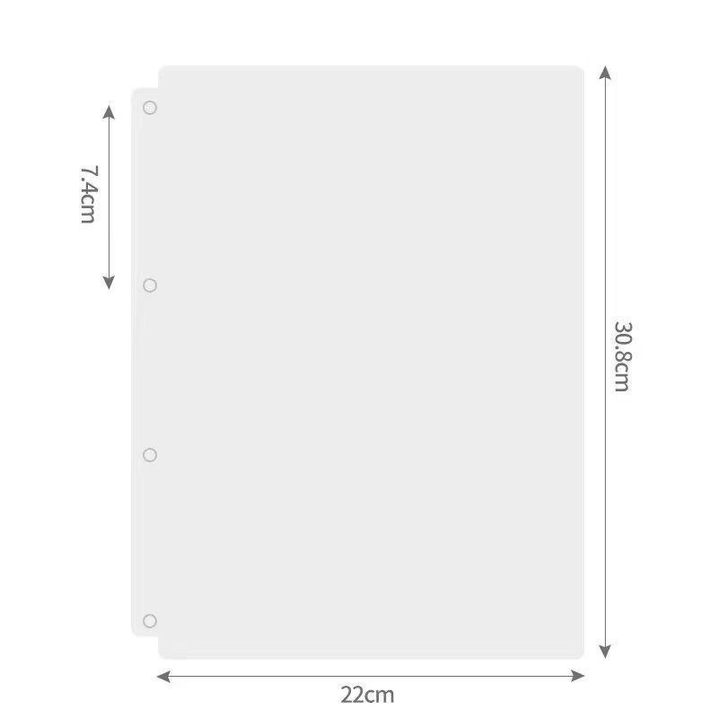 

Сторінки альбому з дев’ятьма квадратами та чотирма отворами A4 для зберігання фотографій і Polaroid