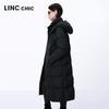 Jinyujie Women's Maillard Long Thickened Duck Down Puffer Jacket