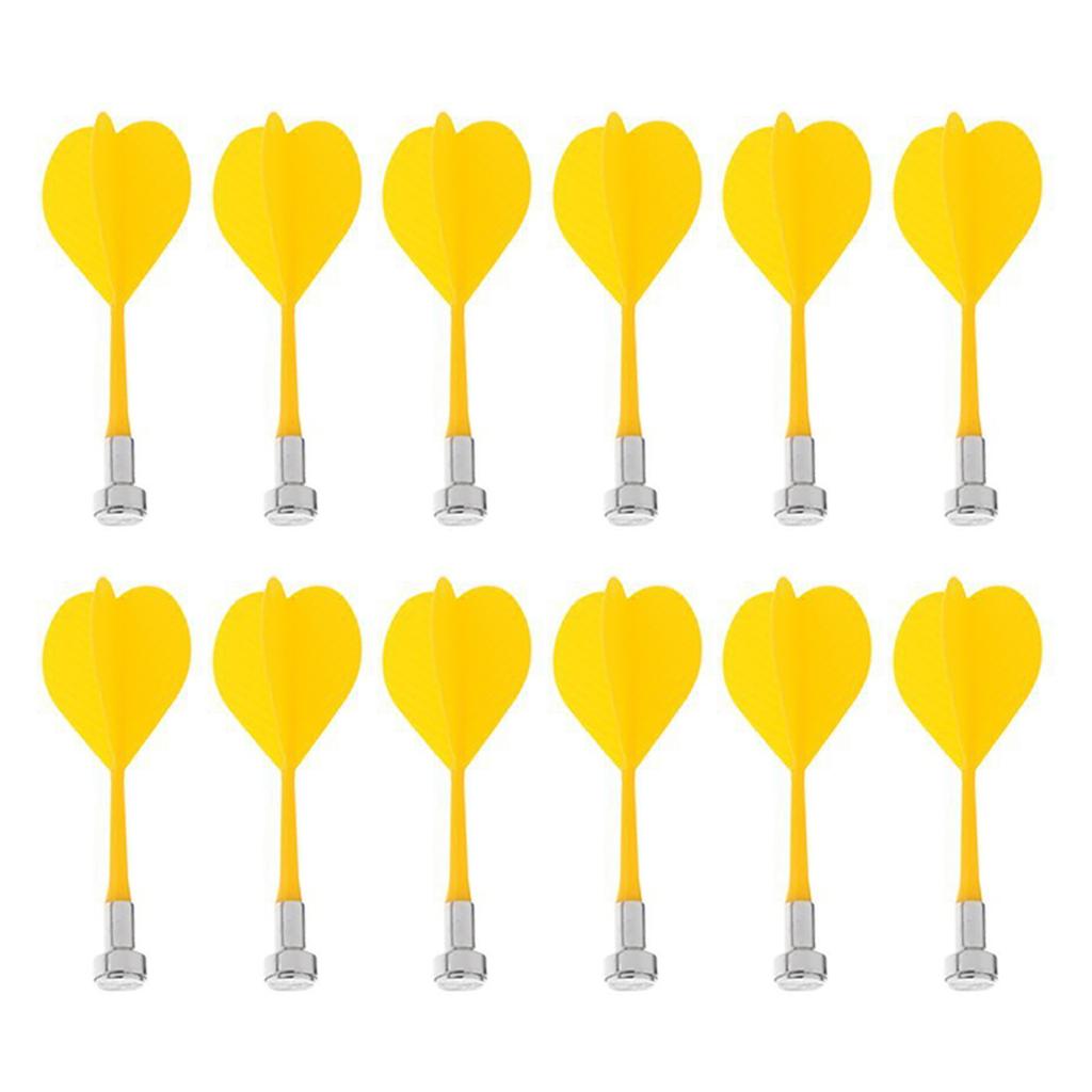 Set di Freccette Magnetiche Pratico da 12 Pezzi per Gioco di Freccette Magnetiche Indoor in Famiglia Freccette di Ricambio Lunghe di Sicurezza Freccette Magnetiche