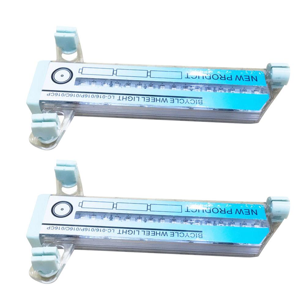 

2/4pcs Bicycle Wheel Light Bike Spoke Light 32 RGB LED Spoke Lights 32 Different Patterns Double-Sided Color Warning Light