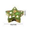 1Pc Tinplate  Multipurpose Five-pointed Star Candy Christmas Pattern Christmas
